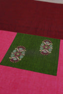 Multi Rust Aari & Hand Work 9 Block Cotton Bedsheet Set | Craftroots