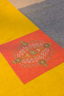 Multi Yellow Aari & Hand Work 9 Block Cotton Bedsheet Set | Craftroots