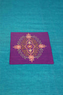 Multi Peach Aari & Hand Work 9 Block Cotton Bedsheet Set | Craftroots