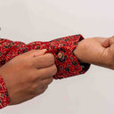 Red Modal Ajrakh Men's Full Sleeve Shirt | Craftroots
