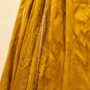 Yellow Modal Chaniya with Ajrakh Lumpi Border | 8 Metre