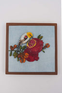 3D Pomegranate Song 7x8 Handpainted Decorative Wall Frame
