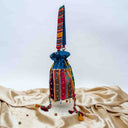 Blue Mashru Potli with Bead & Brass Tikki Handwork | Gramshree