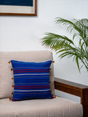 Woven Blue Cushion Cover