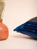Blue Cushion Cover Wtih Running Stich