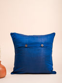 Blue Cushion Cover Wtih Running Stich