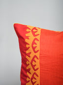 Laal Pila Applique Cushion Cover