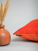 Laal Pila Applique Cushion Cover