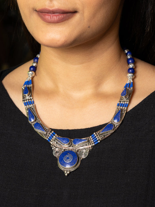Afghani Blue Stone Choker