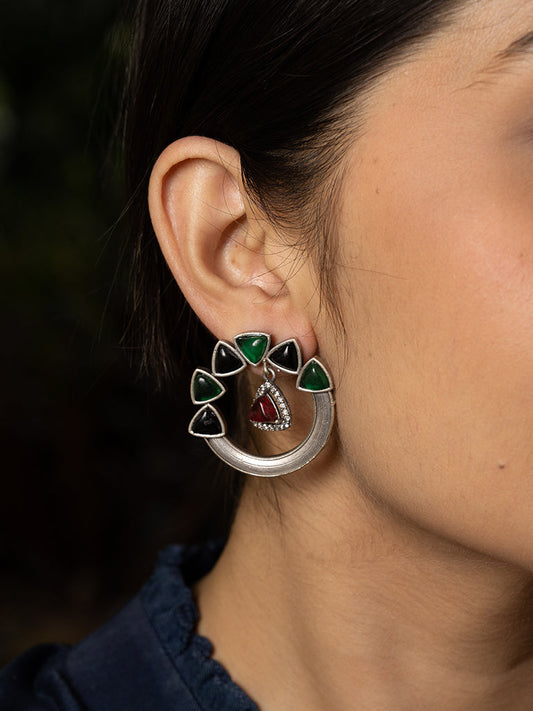 Crystal Chand Earring