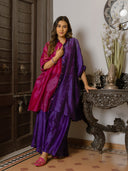 Chanderi Mirror work Kaftan