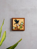 Raven With Cherries Wall Frame