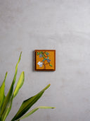 Blue Bird With Pomegranate Wall Frame