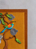 Blue Bird With Pomegranate Wall Frame