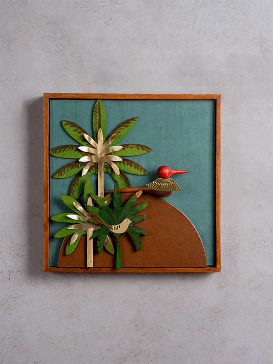 Wooden Bird Wall Frame