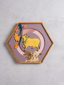 Pichwai Golden Cow Wall Frame