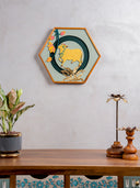 Pichwai Golden Cow Wall Frame