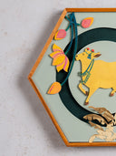 Pichwai Golden Cow Wall Frame