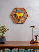 Pichwai Golden Cow Wall Frame