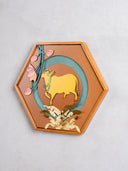 Pichwai Golden Cow Wall Frame
