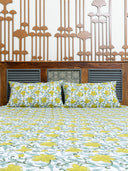 Floral Hand-Block Printed Bedsheet