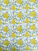 Floral Hand-Block Printed Bedsheet