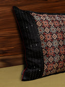 Red Ajarkh Pillow Cover