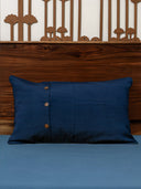 Blue Ajarkh Pillow Cover