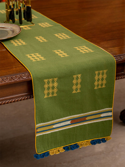 Modern Hanging-tassel Bhujodi Runner