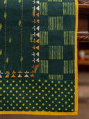 Checkered-Polka Dabu Print Runner