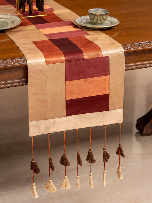 Unique Tassels With Patch Work Runner