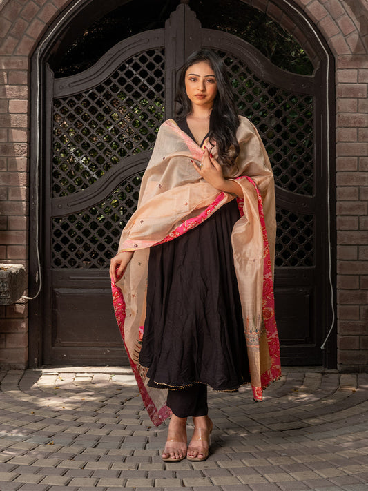 All-over Aari Hand-Embroidered Dupatta