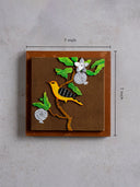 Yellow Bird With Pomegranate Wall Frame